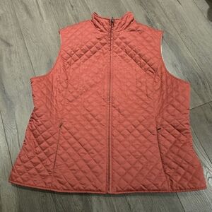 Eddie Bauer Salmon 1XL Quilted Vest